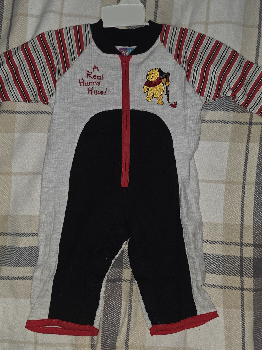 Disney Winnie the Pooh Black, White & Red Baby One-Piece Bodysuit - Picture 4 of 4
